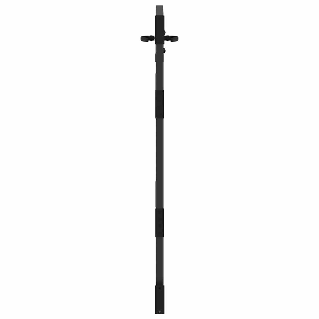 vidaXL Πύλη Κήπου Μαύρο 85 x 150 cm Ατσάλι με Επικάλυψη Πούδρας