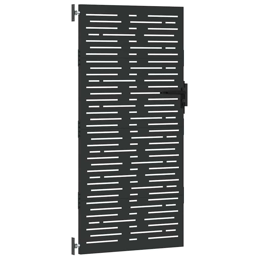 vidaXL Πύλη Κήπου 85 x 175 cm Ατσάλι με Επικάλυψη Πούδρας Κλειδώσιμο