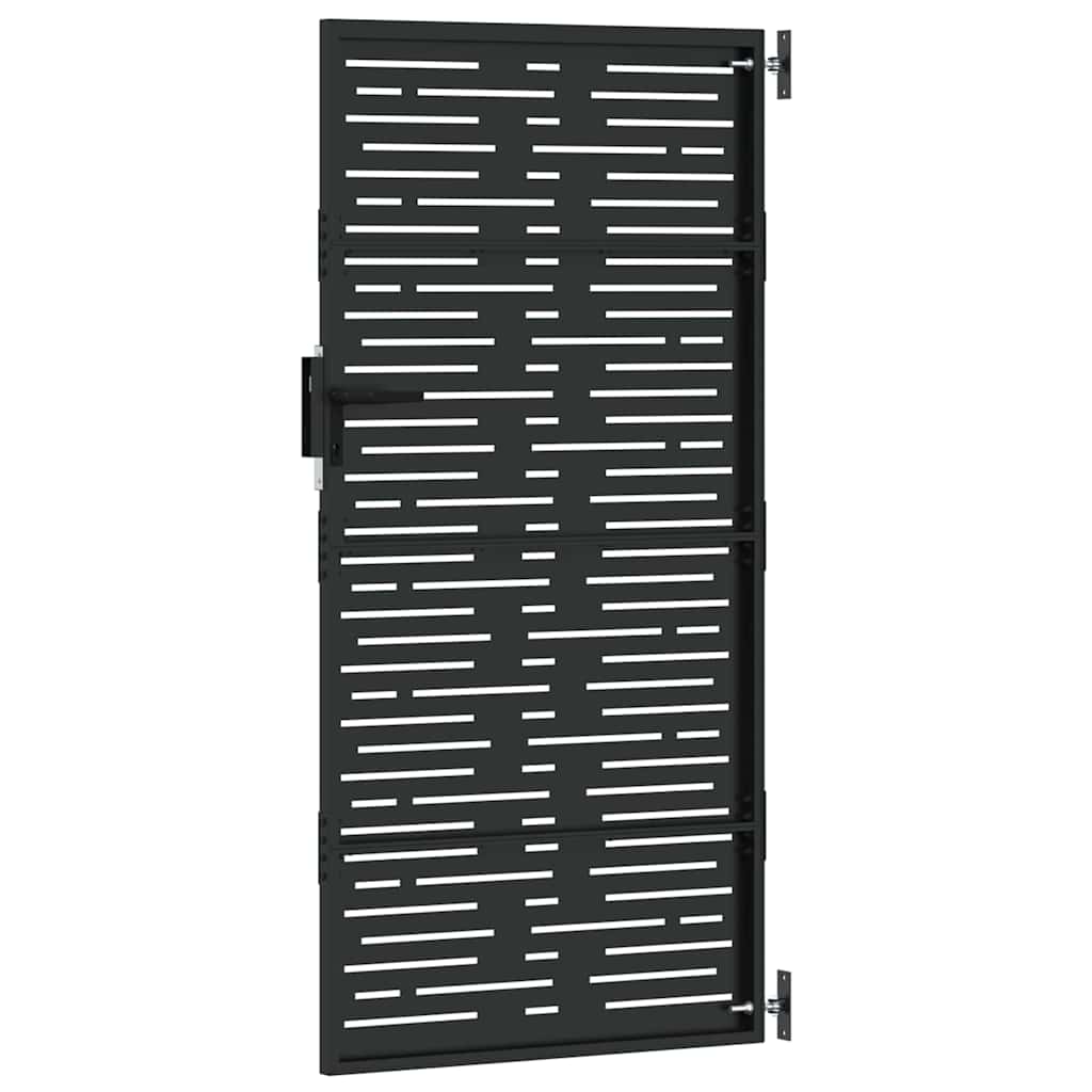vidaXL Πύλη Κήπου 85 x 175 cm Ατσάλι με Επικάλυψη Πούδρας Κλειδώσιμο