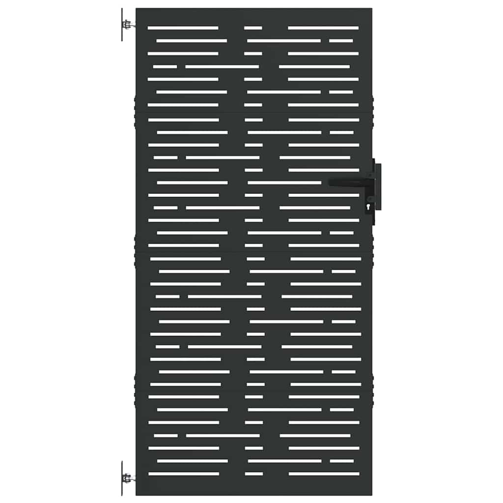 vidaXL Πύλη Κήπου 85 x 175 cm Ατσάλι με Επικάλυψη Πούδρας Κλειδώσιμο