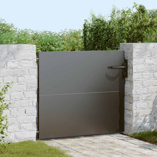 vidaXL Πύλη Κήπου 85 x 100 cm Ατσάλι με Επικάλυψη Πούδρας Κλειδώσιμο