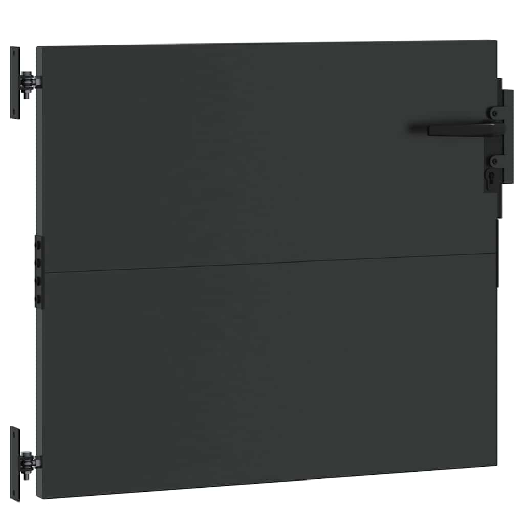 vidaXL Πύλη Κήπου Μαύρο 85 x 100 cm Ατσάλι με Επικάλυψη Πούδρας