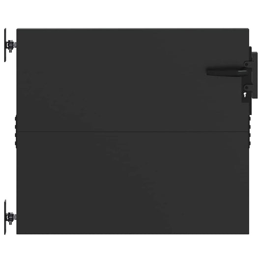 vidaXL Πύλη Κήπου 85 x 100 cm Ατσάλι με Επικάλυψη Πούδρας Κλειδώσιμο