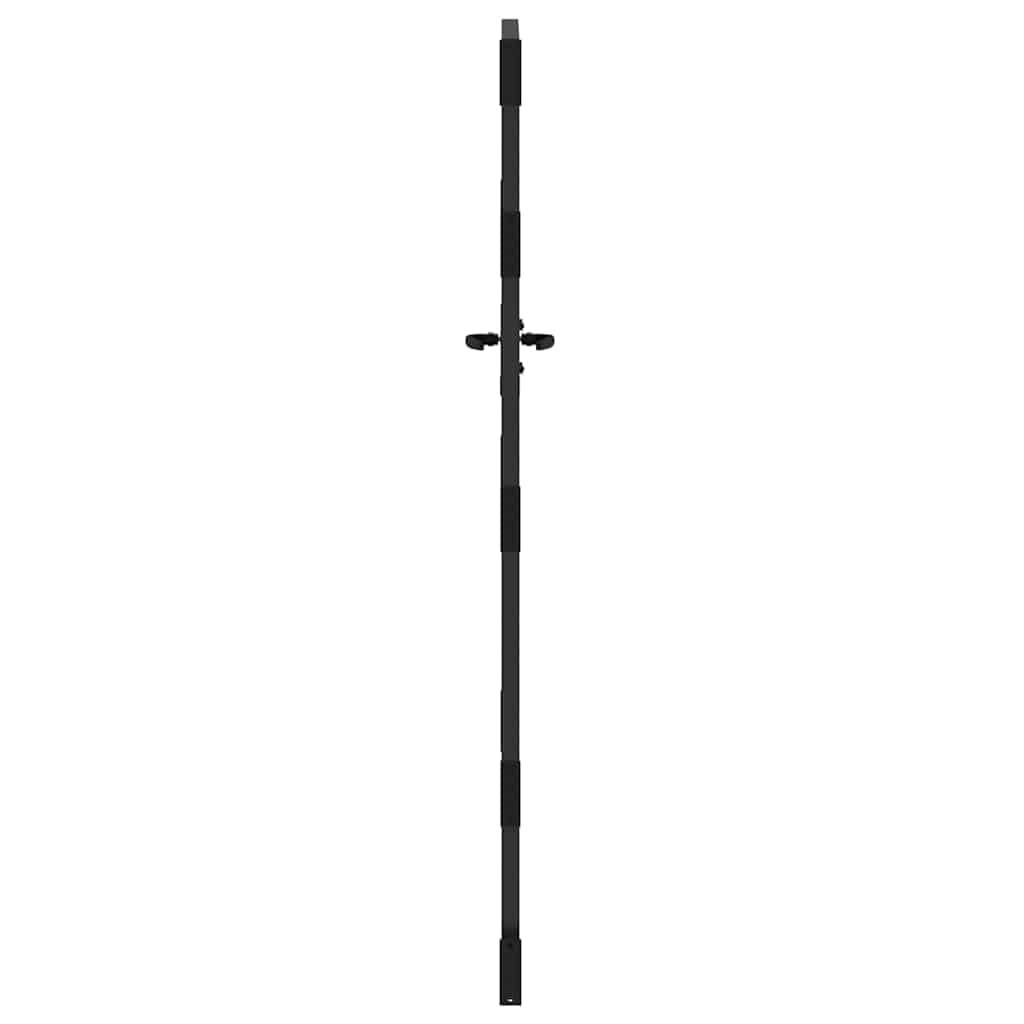 vidaXL Πύλη Κήπου Μαύρο 85 x 175 cm Ατσάλι με Επικάλυψη Πούδρας