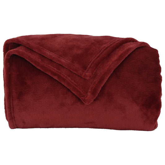 vidaXL Κουβέρτα Βεραμάν Κόκκινο 130 x 150 cm Μαλλί