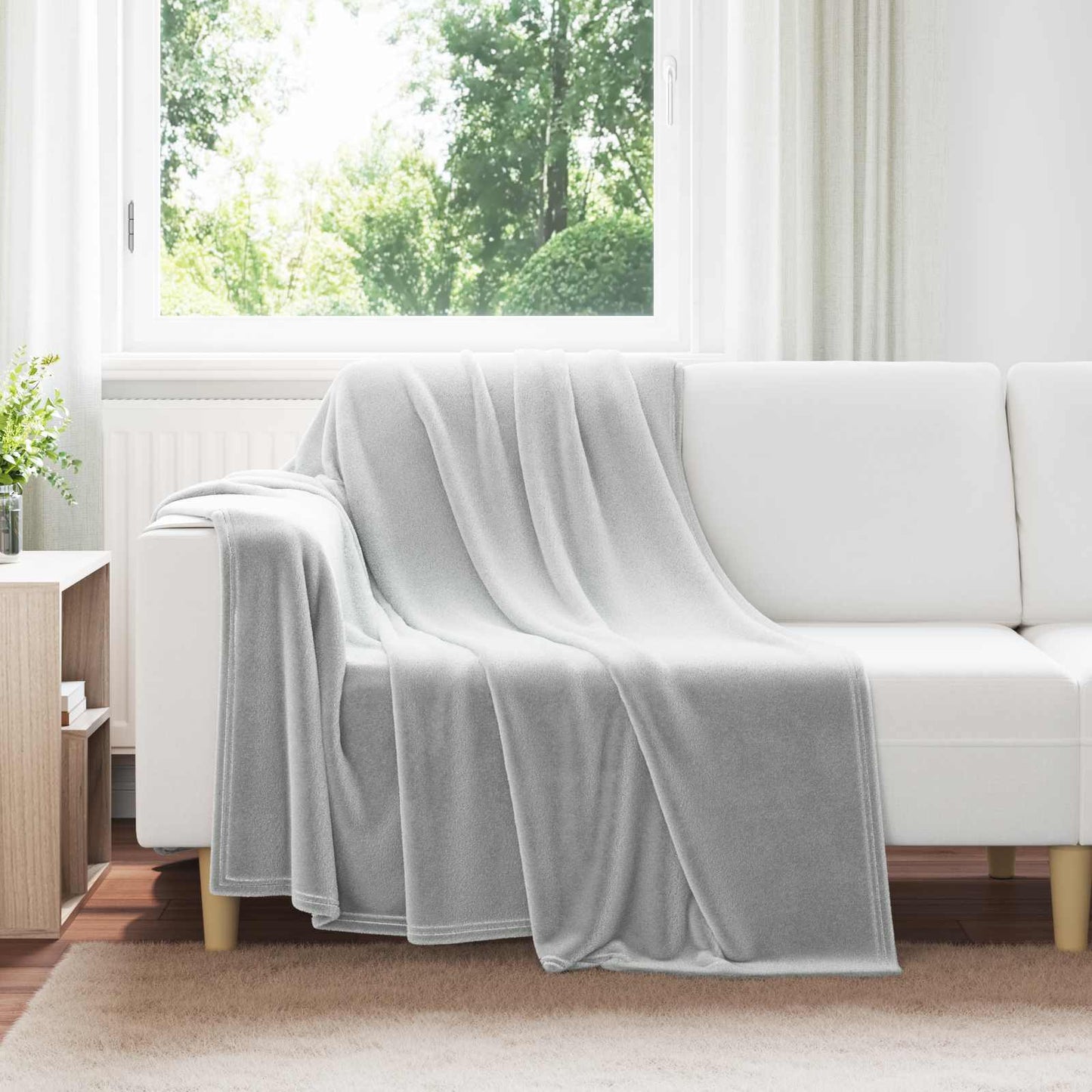 vidaXL Ριχτάρια 6 pcs Γκρι 150 x 200 cm Μαλλί