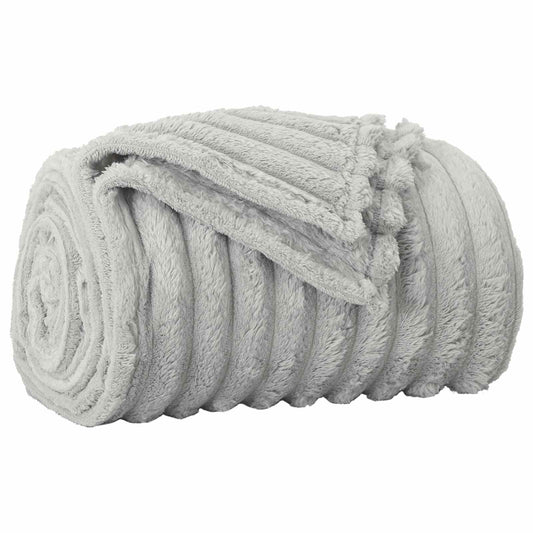 vidaXL Κουβέρτα Γκρι 240 x 220 cm Μαλλί