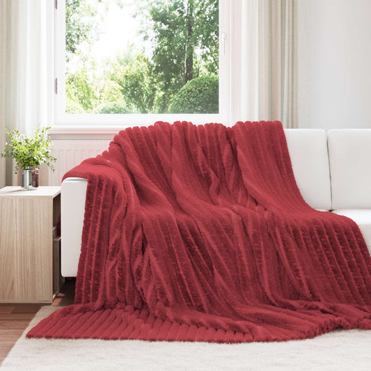 vidaXL Κουβέρτα Βεραμάν Κόκκινο 240 x 220 cm Μαλλί