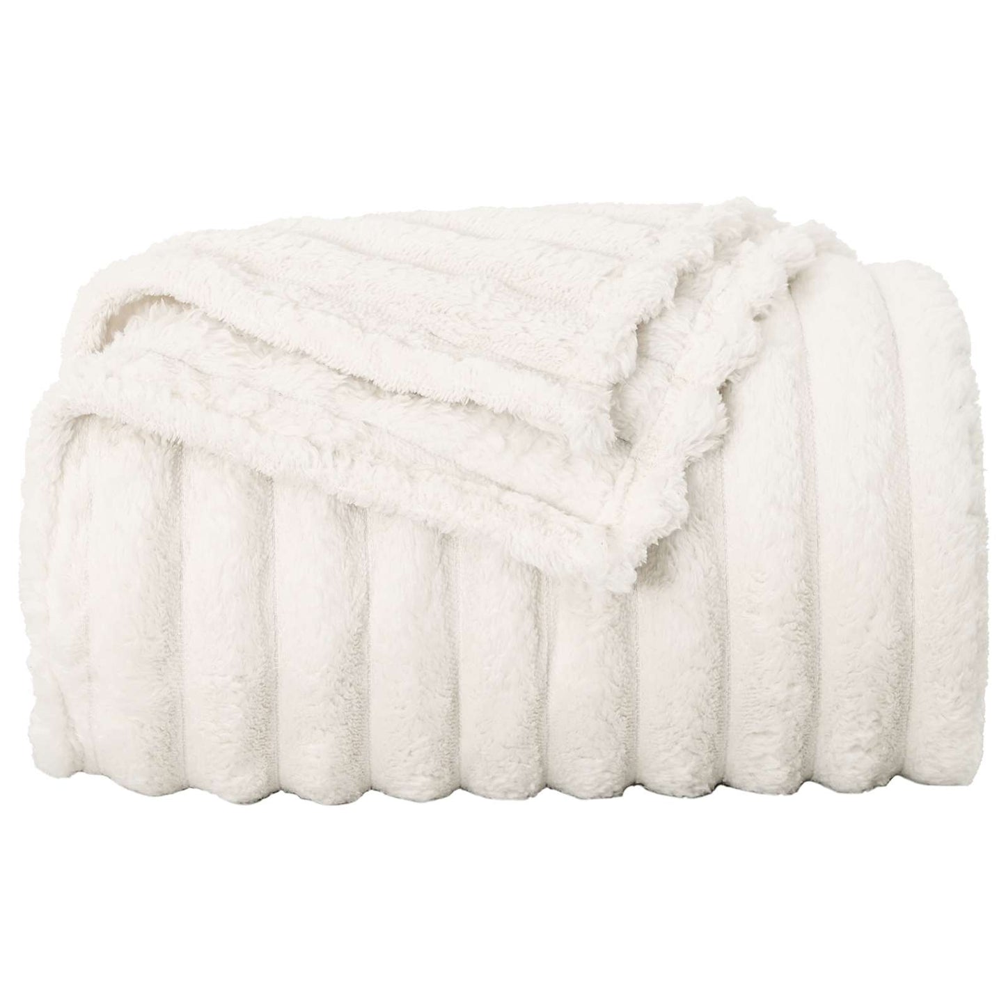 vidaXL Ριχτάρι Κρεμ 240 x 220 cm 1.37 kg Μαλλί