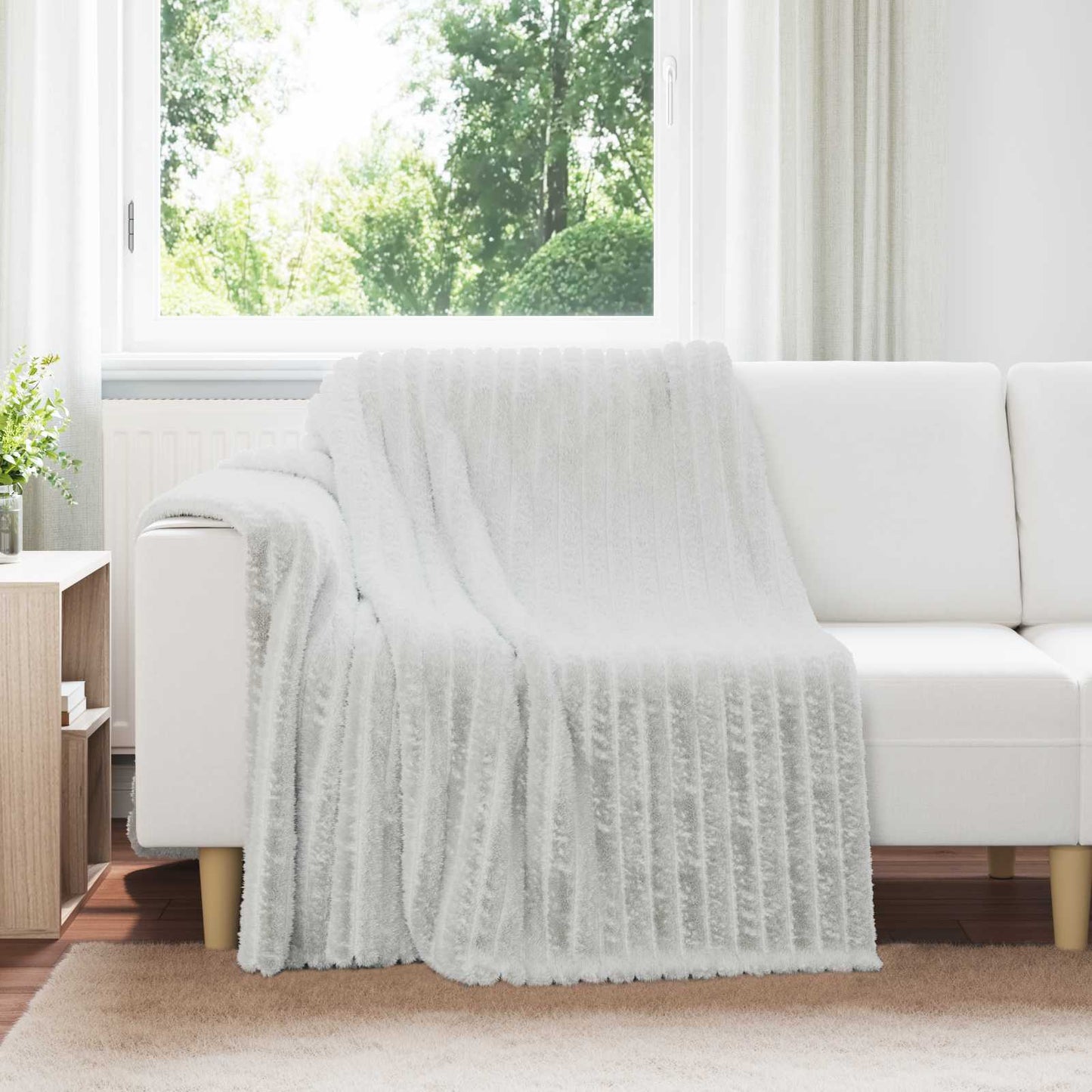 vidaXL Ριχτάρια 6 τμχ. Γκρι 200 x 150 cm 4.75 kg Μαλλί