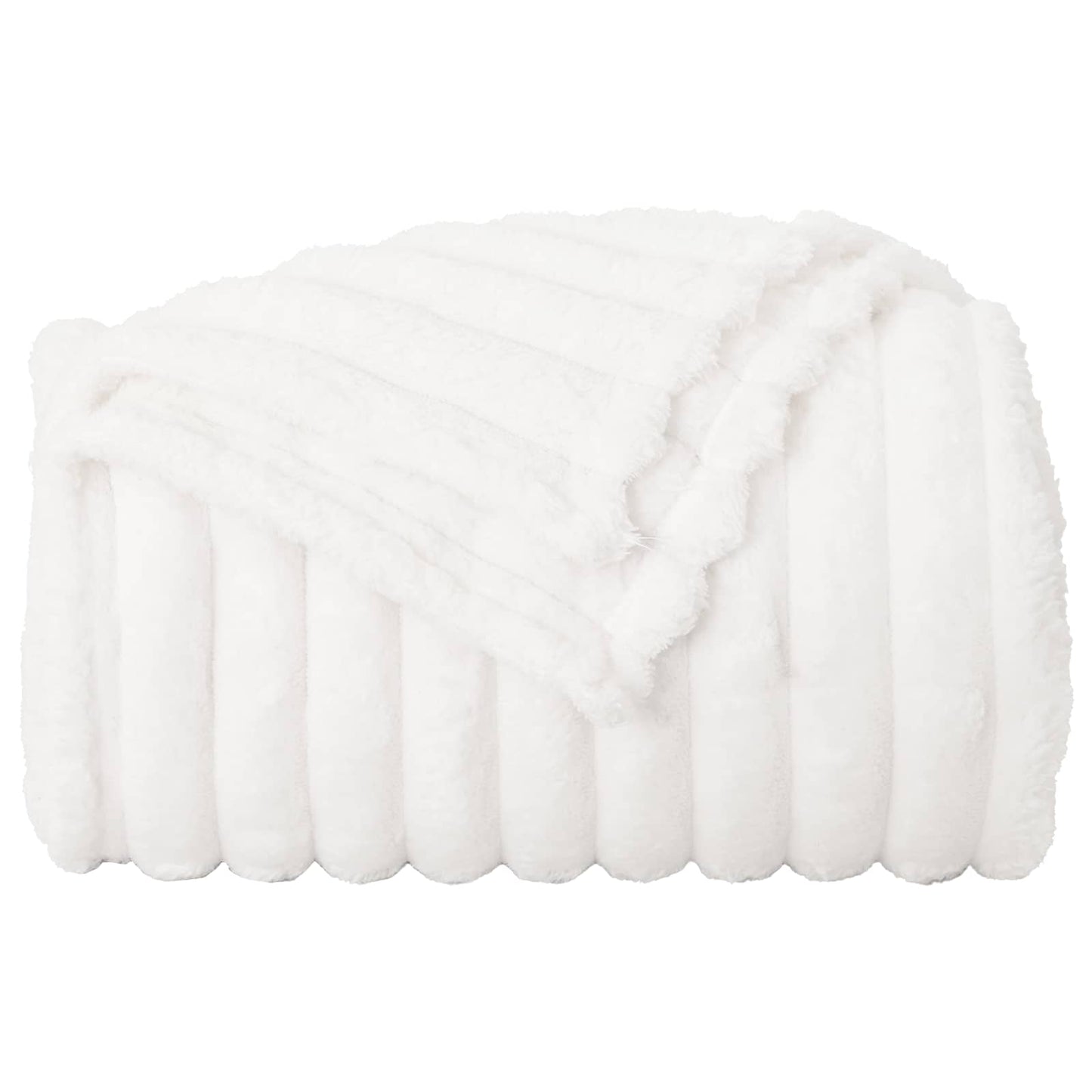 vidaXL Ριχτάρια 6 τμχ. Λευκό 240 x 220 cm 8.76 kg Μαλλί
