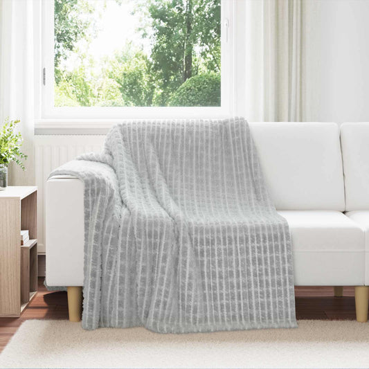vidaXL Κουβέρτα Γκρι 200 x 150 cm Μαλλί