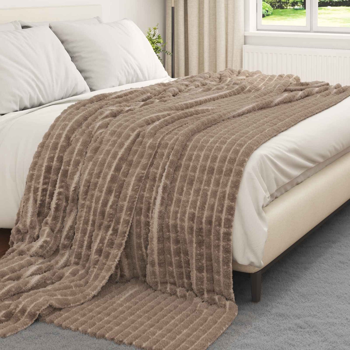 vidaXL Ριχτάρια 6 τμχ. Καμηλοπάρδαλη 240 x 220 cm 8.63 Μαλλί