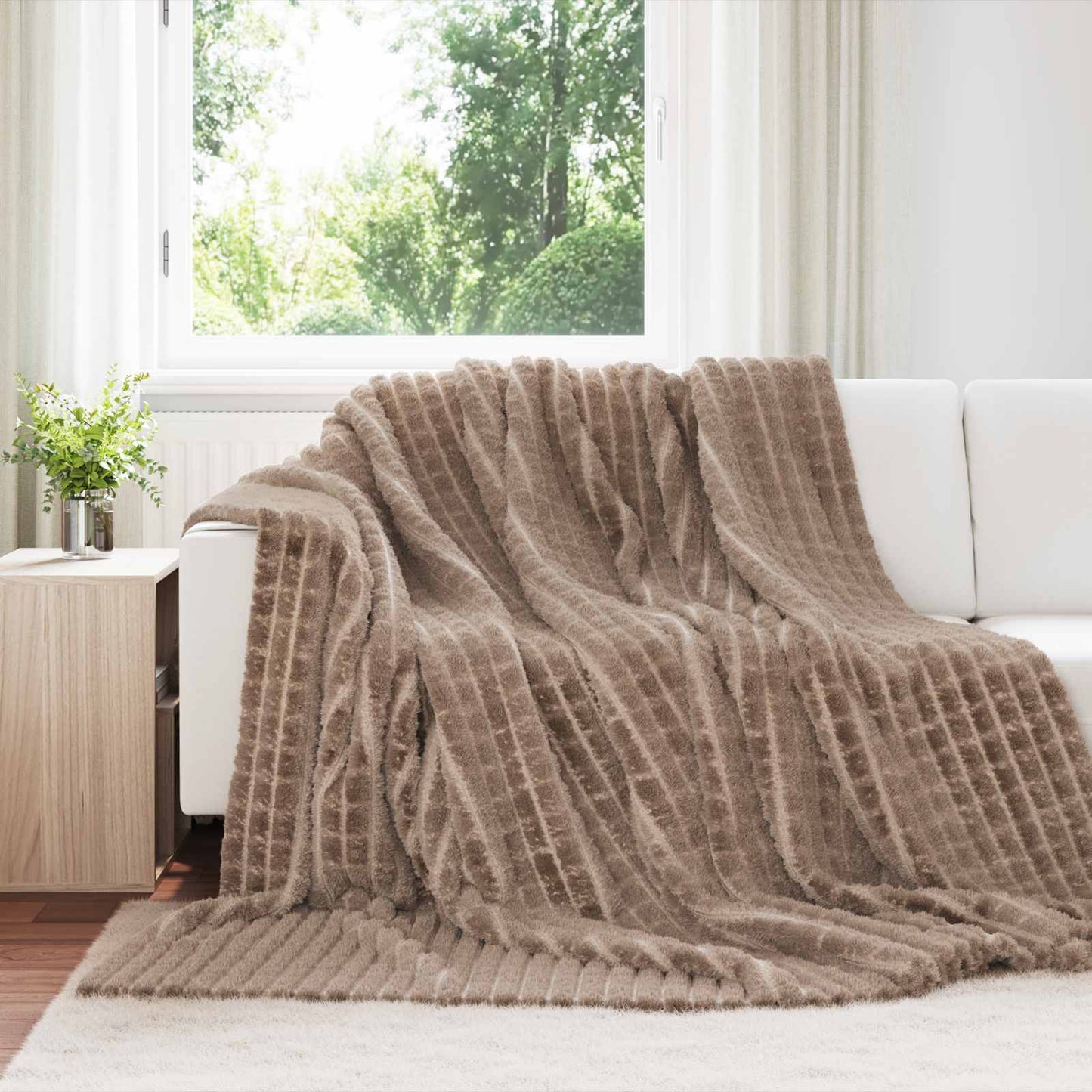 vidaXL Ριχτάρια 6 τμχ. Καμηλοπάρδαλη 270 x 240 cm 10.32 Μαλλί