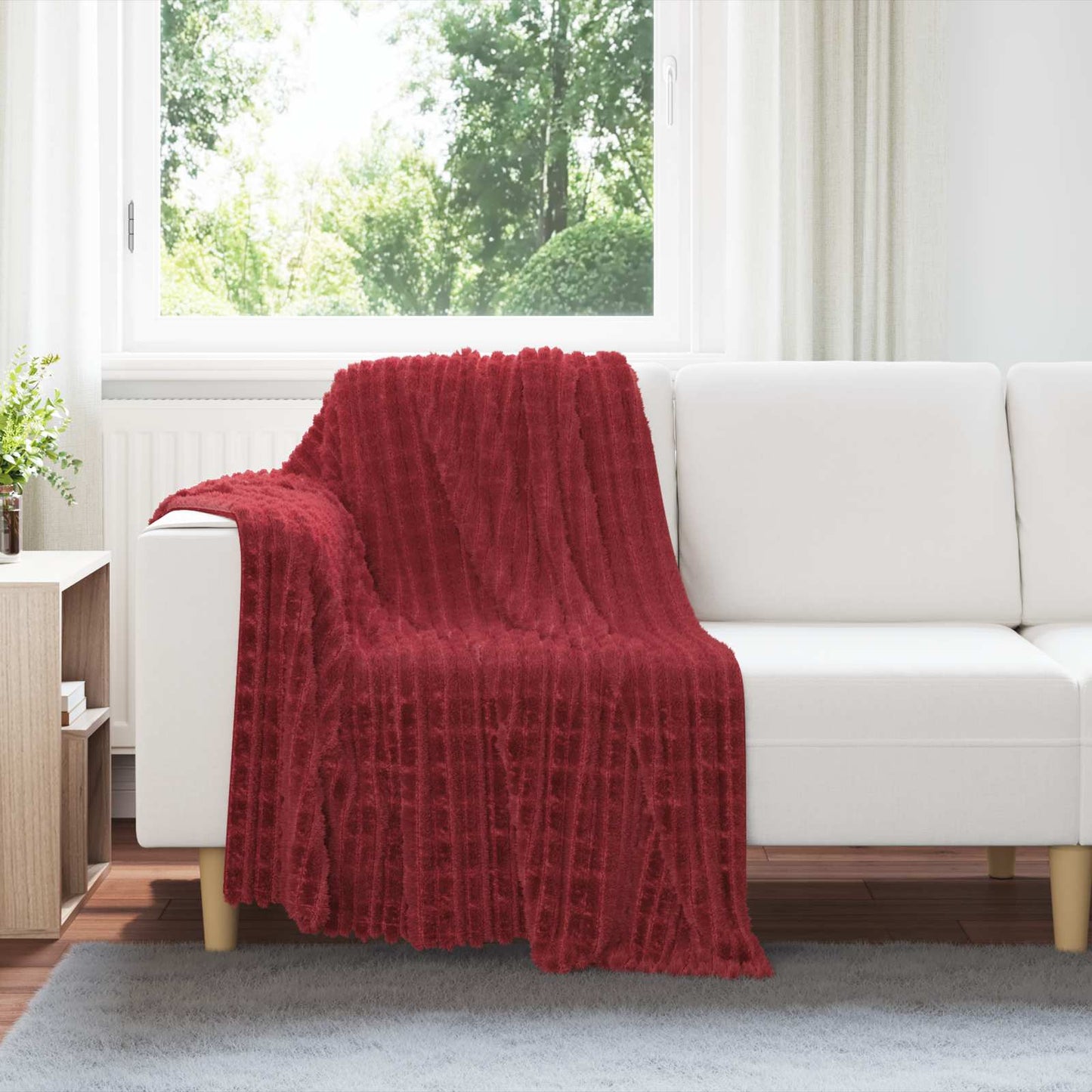 vidaXL Ριχτάρια 6 τμχ. Βεραμάν Κόκκινο 150 x 130 εκ 2.75 Μαλλί