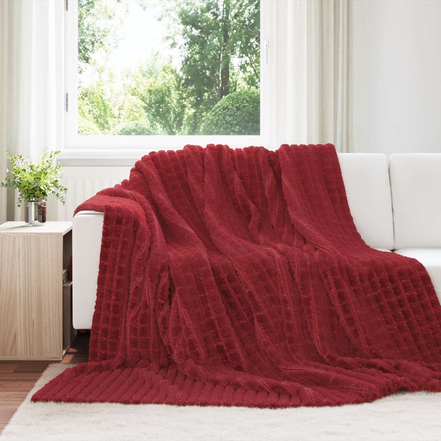 vidaXL Ριχτάρια 6 τμχ. Βεραμάν Κόκκινο 240 x 220 cm 8.63 Μαλλί