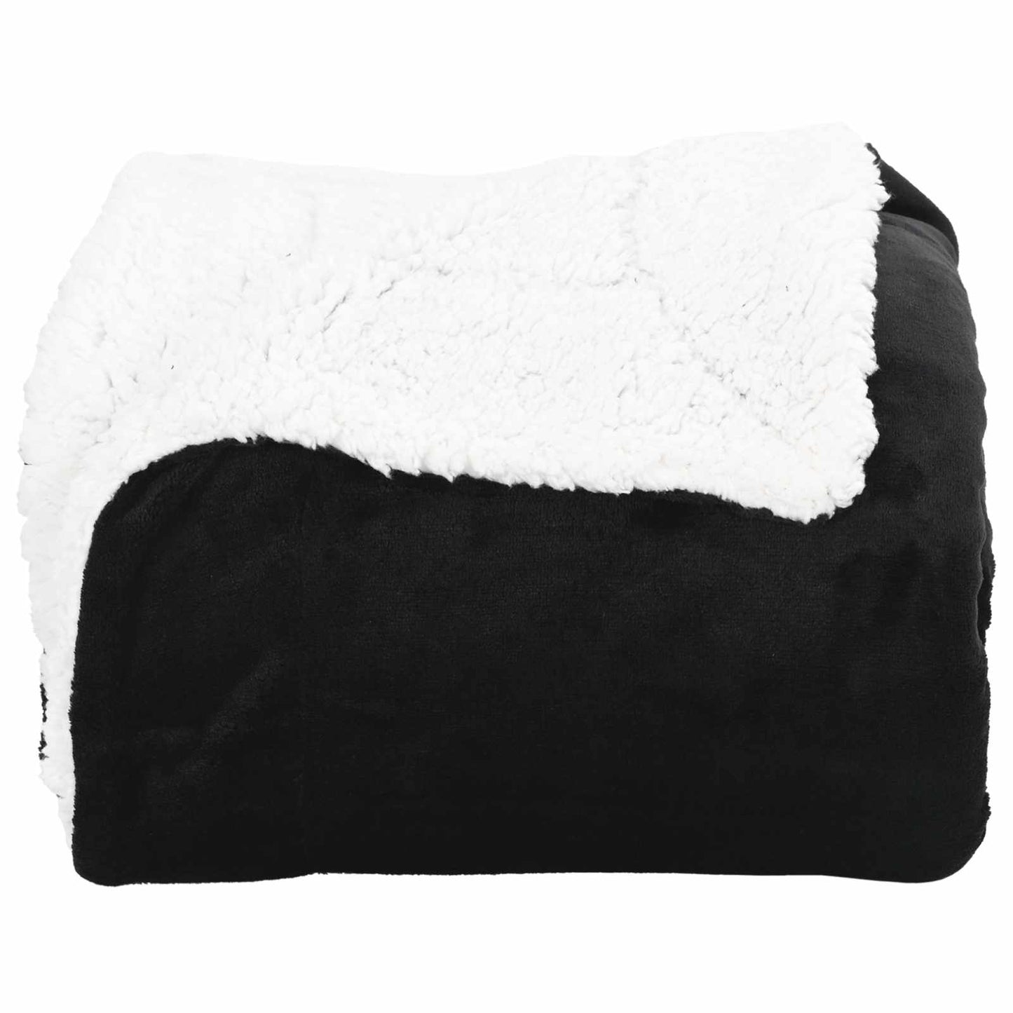 vidaXL Κουβέρτα Μαύρο 150 x 200 cm Μαλλί