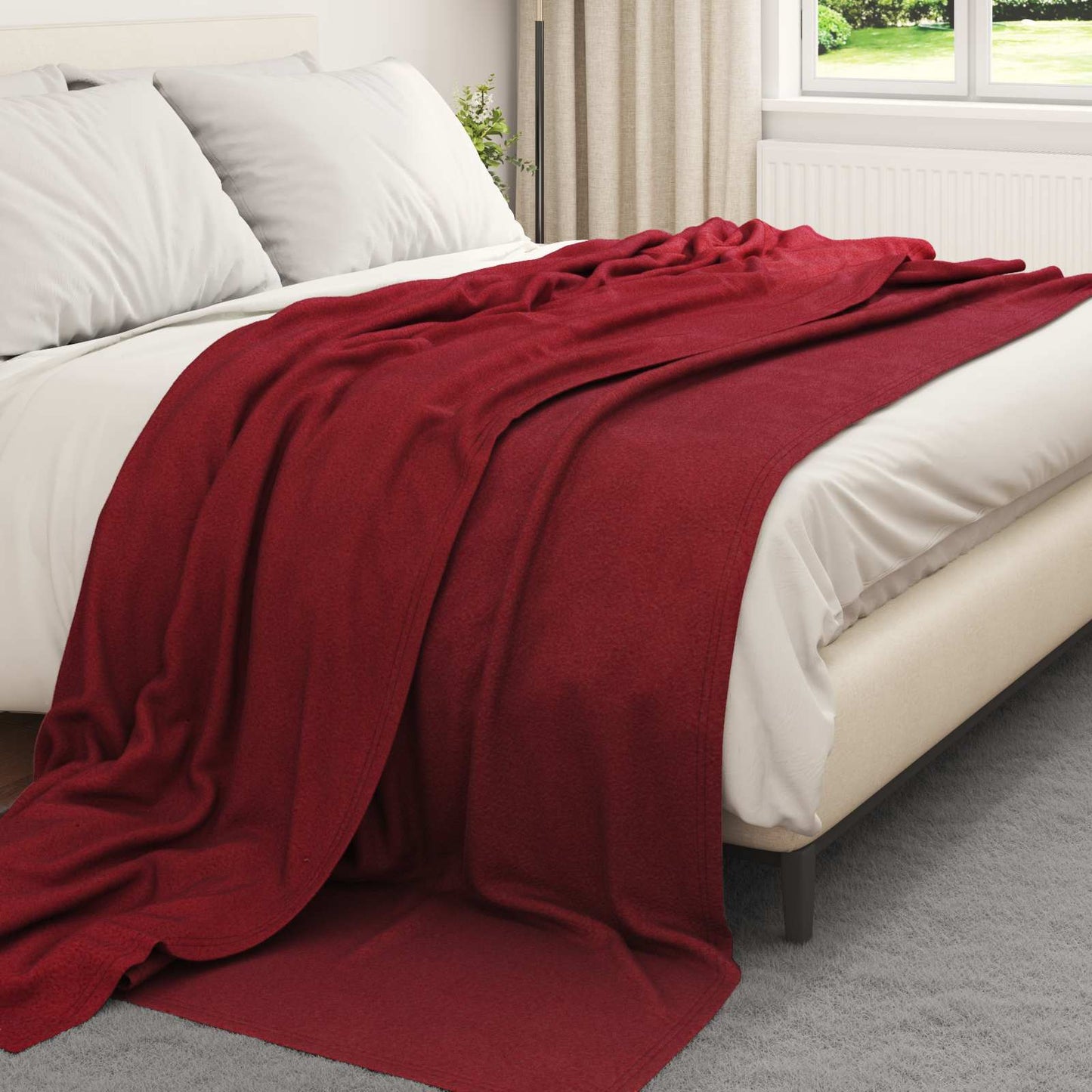 vidaXL Ριχτάρια 6 τμχ. Βεραμάν Κόκκινο 240 x 220 cm 4.28 Μαλλί