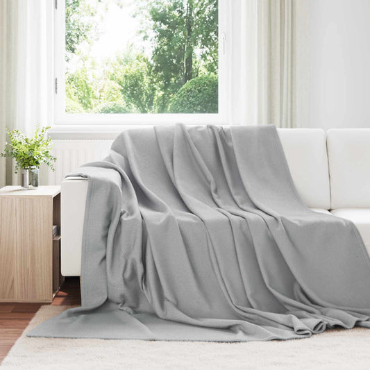 vidaXL Ριχτάρια 24 pcs Γκρι 270 x 240 cm Μαλλί