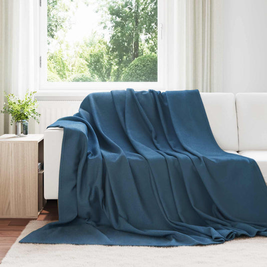 vidaXL Ριχτάρια 24 τμχ. Σκούρο μπλε 270 x 240 cm 22.56 kg Μαλλί