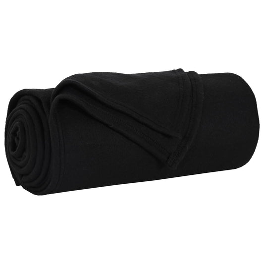 vidaXL Ριχτάρια 24 τμχ. Μαύρο 200 x 150 cm 10.08 kg Μαλλί
