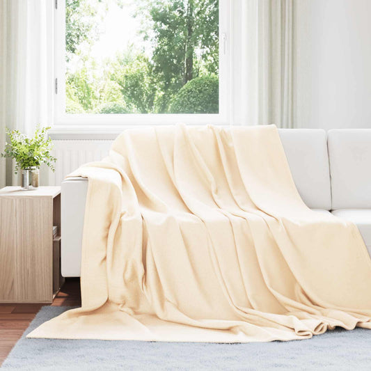 vidaXL Ριχτάρια 24 pcs Κρεμ 240 x 220 cm Μαλλί