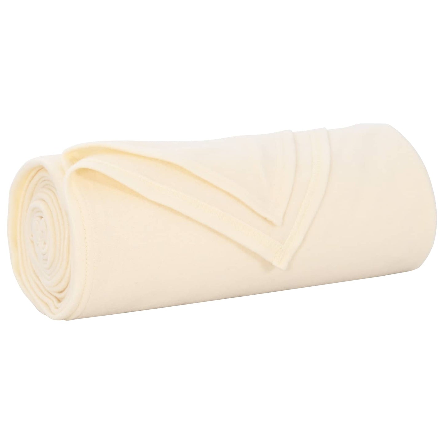 vidaXL Κουβέρτα Κρεμ 210 x 140 εκ Μαλλί