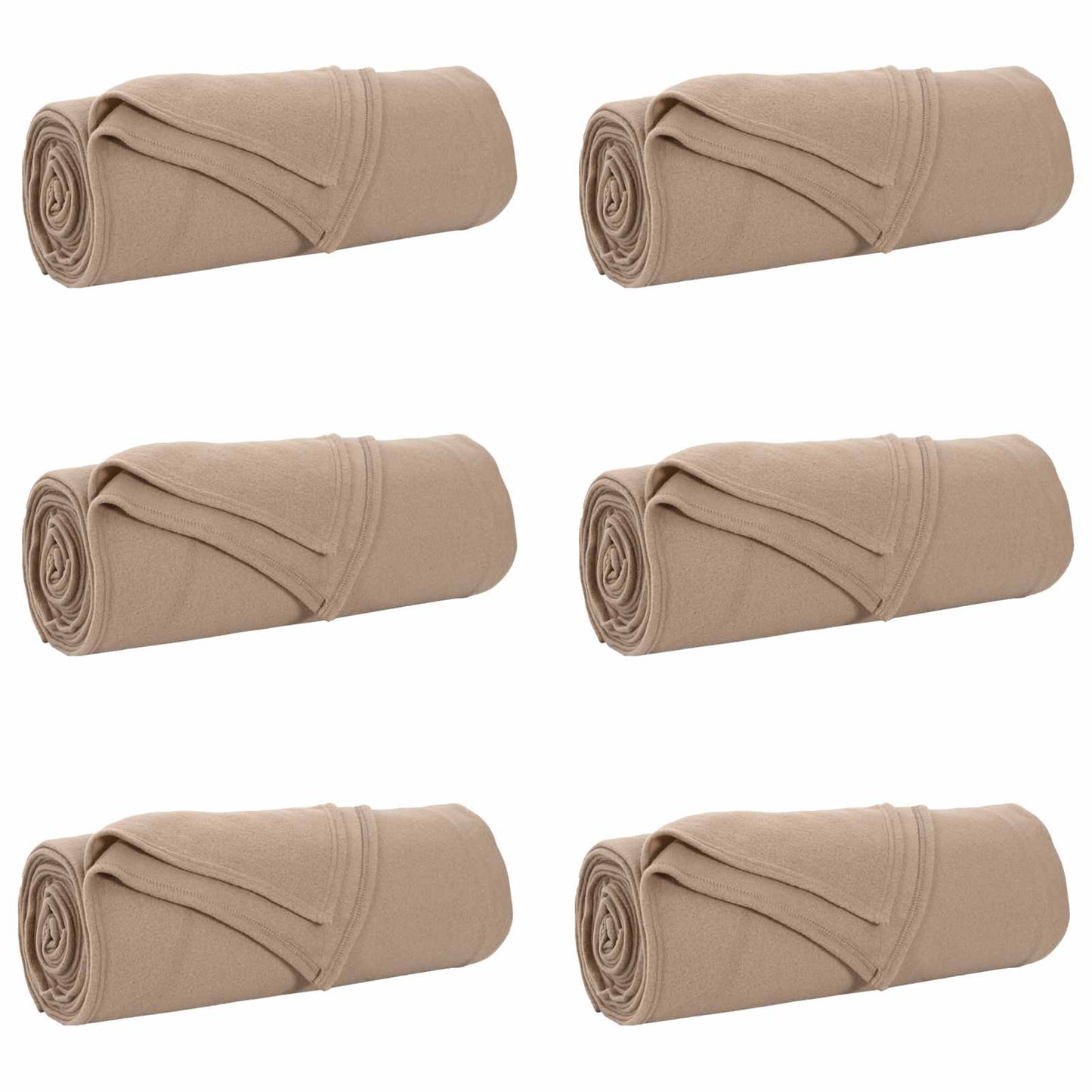 vidaXL Ριχτάρια 6 pcs Καμηλοπάρδαλη 280 x 210 εκ. Μαλλί