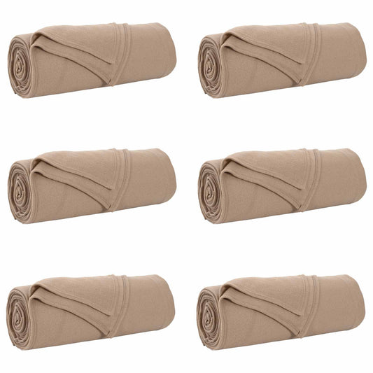 vidaXL Ριχτάρια 6 pcs Καμηλοπάρδαλη 280 x 210 εκ. Μαλλί