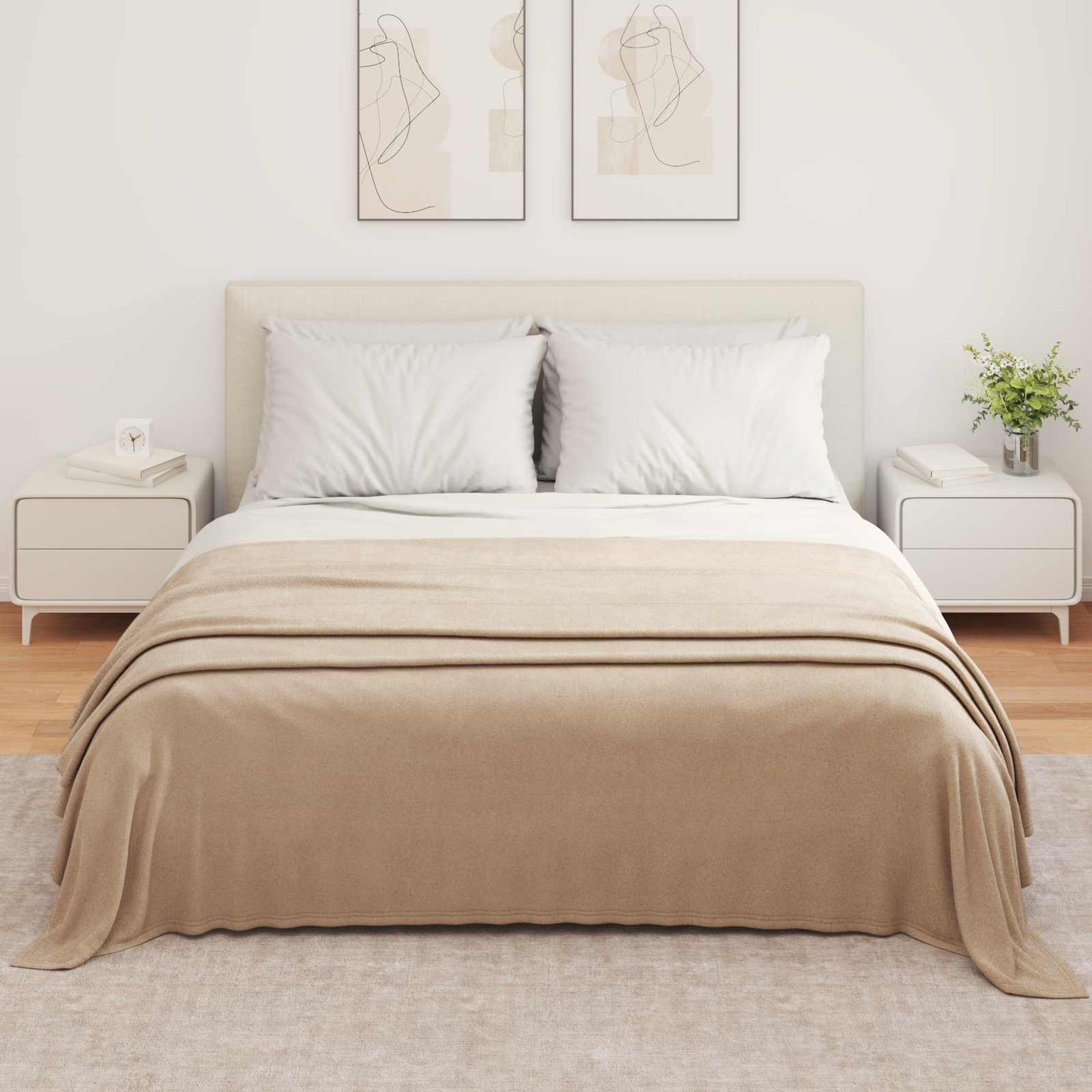 vidaXL Ριχτάρια 6 pcs Καμηλοπάρδαλη 350 x 270 εκ. Μαλλί