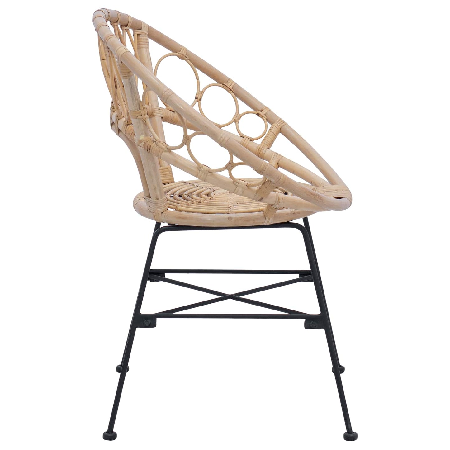 vidaXL Καρέκλα τραπεζαρίας 2 pcs Φυσικό 65 x 55,5 x 81 εκ