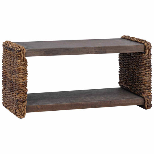 vidaXL Τραπεζάκι σαλονιού Φυσικό 70 x 35 x 35 cm Στερεό ξύλο Μαόνι