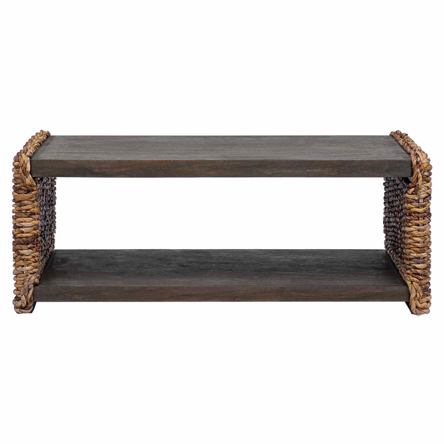 vidaXL Τραπεζάκι σαλονιού Φυσικό 90 x 45 x 35 cm Στερεό ξύλο Μαόνι