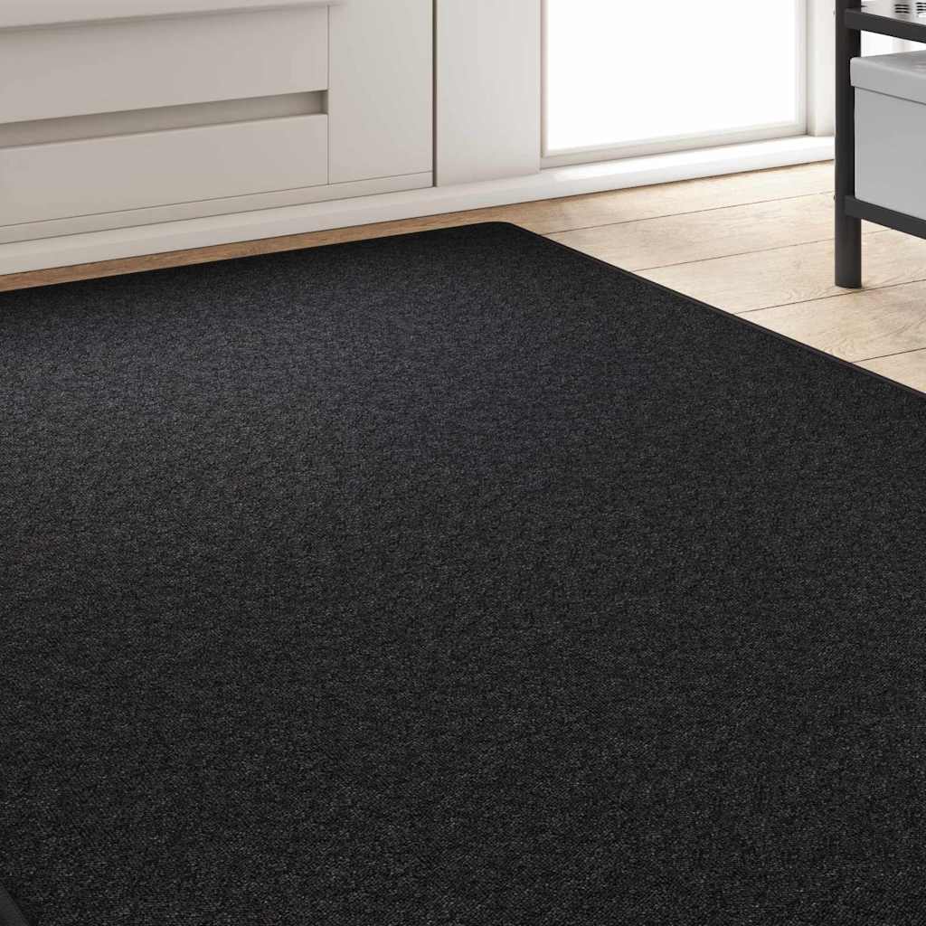 vidaXL Δερμάτινο Χαλί Ανθρακί 100 x 300 cm 100% Πολυπροπυλένιο