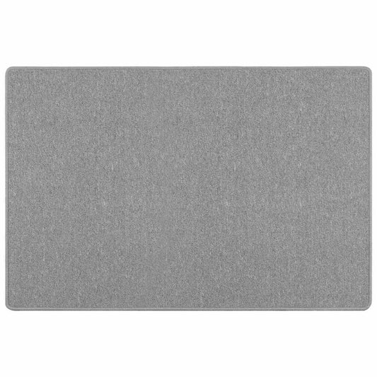 vidaXL Δερμάτινο Χαλί Ανοιχτό γκρι 100 x 150 cm 100% Πολυπροπυλένιο