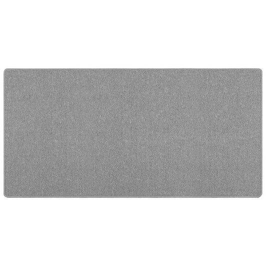 vidaXL Δερμάτινο Χαλί Ανοιχτό γκρι 100 x 200 cm 100% Πολυπροπυλένιο