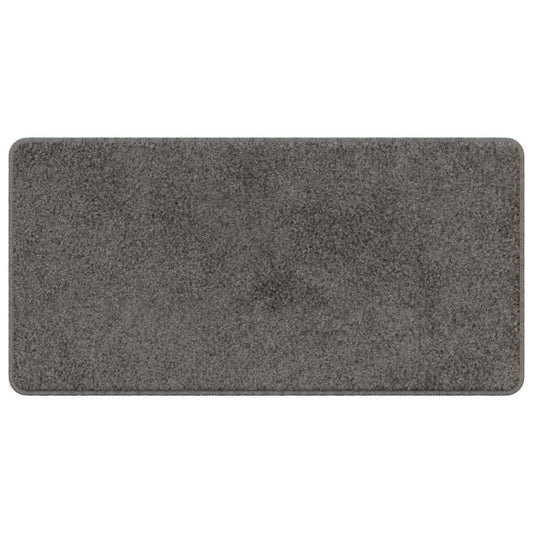 vidaXL Δερμάτινο Χαλί Γκρι 50 x 100 cm 100% Πολυπροπυλένιο Τούφτα