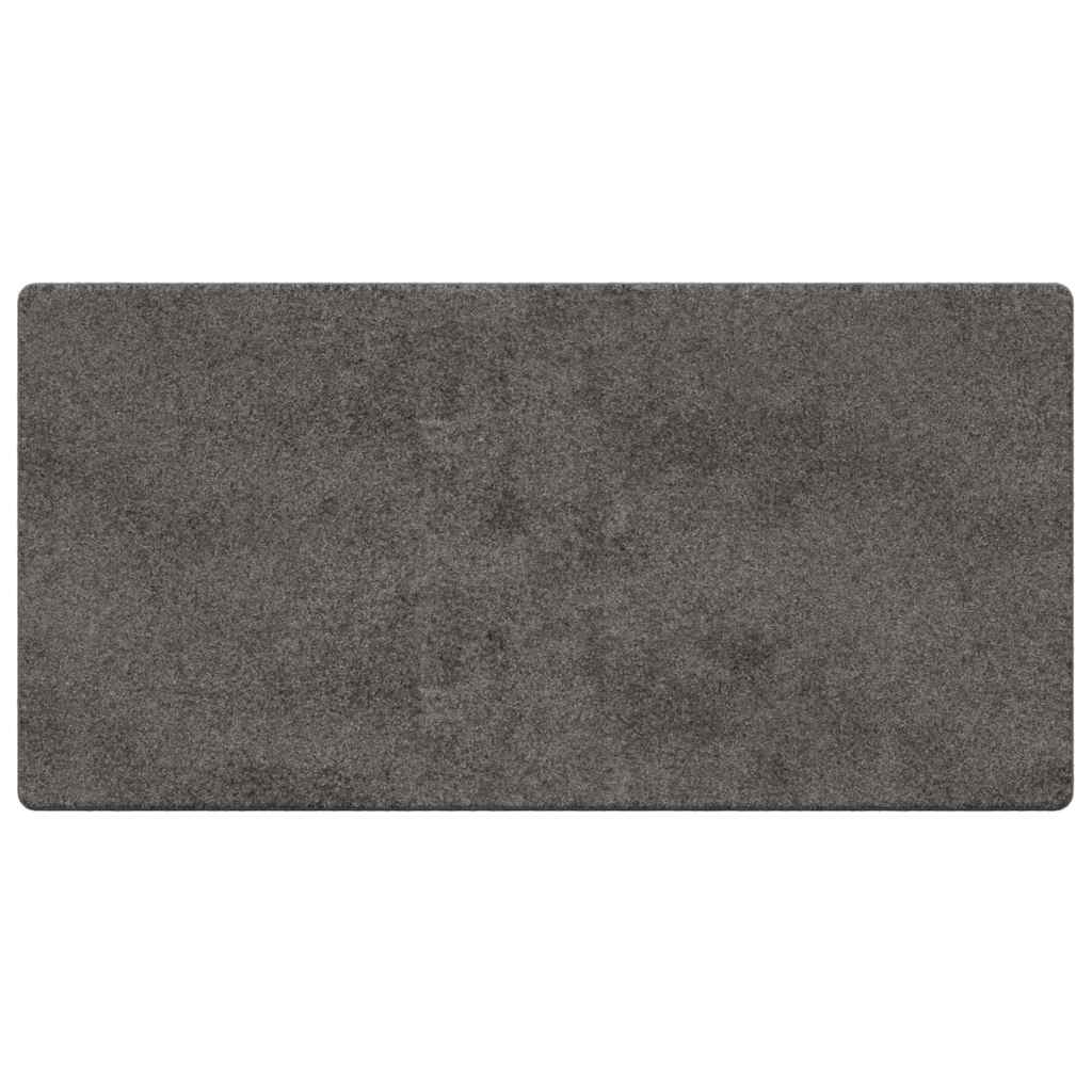 vidaXL Δερμάτινο Χαλί Γκρι 100 x 200 cm 100% Πολυπροπυλένιο Τούφτα