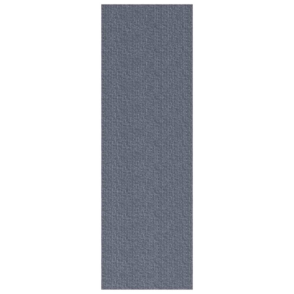 vidaXL Δερμάτινο Χαλί Ανοιχτό γκρι 100 x 300 cm ύφασμα