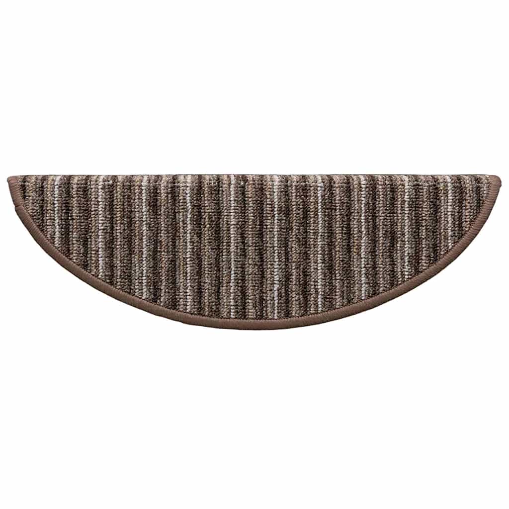 vidaXL Αυτοκόλλητα Ματ Σκαλοπατιών 15 pcs Καφέ 56 x 17 x 3 cm