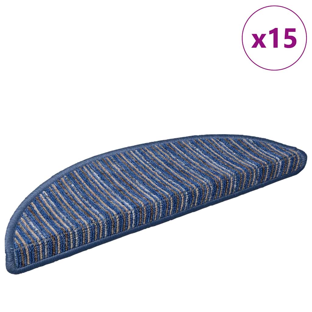 vidaXL Αυτοκόλλητα Ματ Σκαλοπατιών 15 τμχ. 56 x 17 x 3 cm Non-Slip