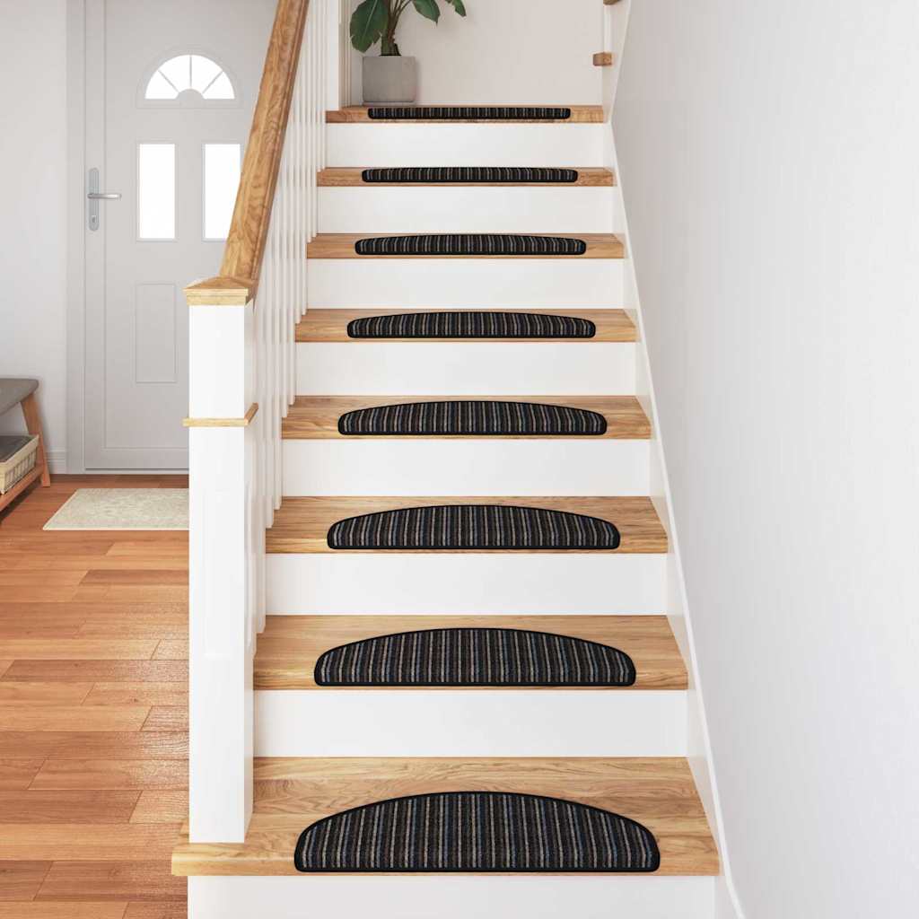 vidaXL Αυτοκόλλητα Ματ Σκαλοπατιών 15 pcs Ανθρακί 65 x 21 x 4 cm