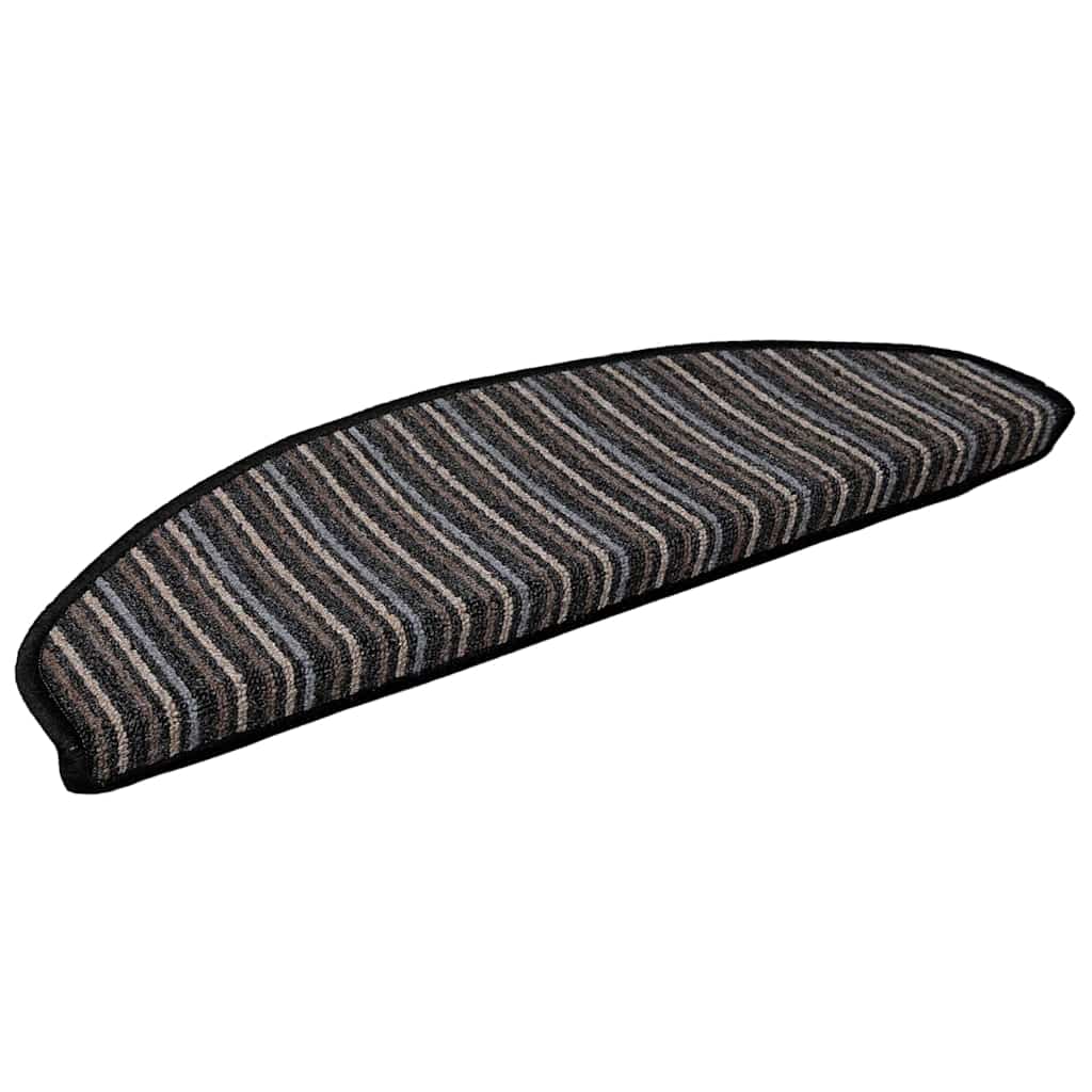 vidaXL Αυτοκόλλητα Ματ Σκαλοπατιών 15 pcs Ανθρακί 65 x 21 x 4 cm