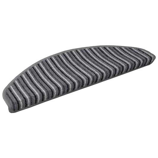 vidaXL Αυτοκόλλητα Ματ Σκαλοπατιών 15 pcs Γκρι 65 x 21 x 4 cm