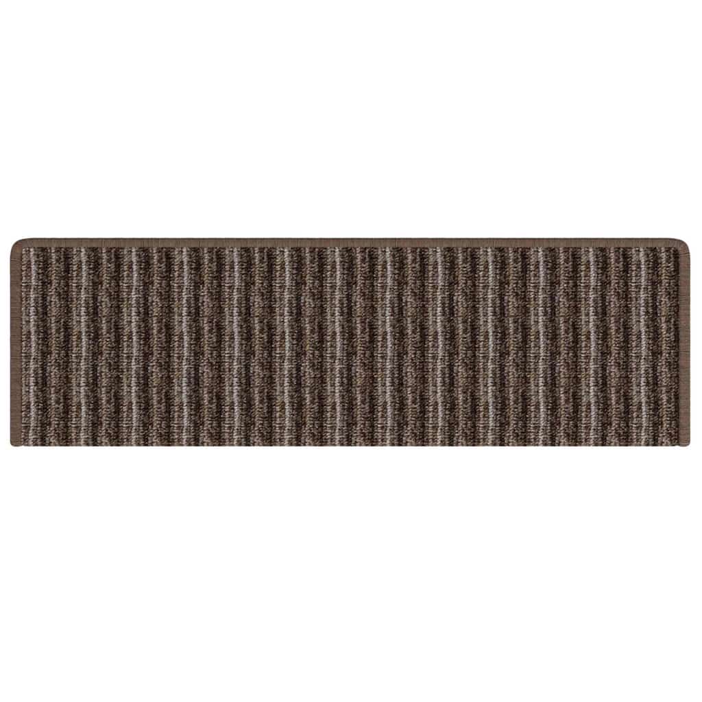 vidaXL Αυτοκόλλητα Ματ Σκαλοπατιών 15 τμχ. 65 x 21 x 4 cm Non-Slip