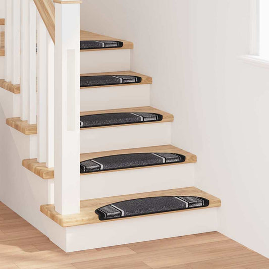 vidaXL Αυτοκόλλητα Ματ Σκαλοπατιών 15 pcs Ανθρακί 65 x 21 x 4 cm