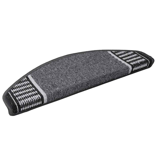 vidaXL Αυτοκόλλητα Ματ Σκαλοπατιών 15 pcs Ανθρακί 65 x 21 x 4 cm