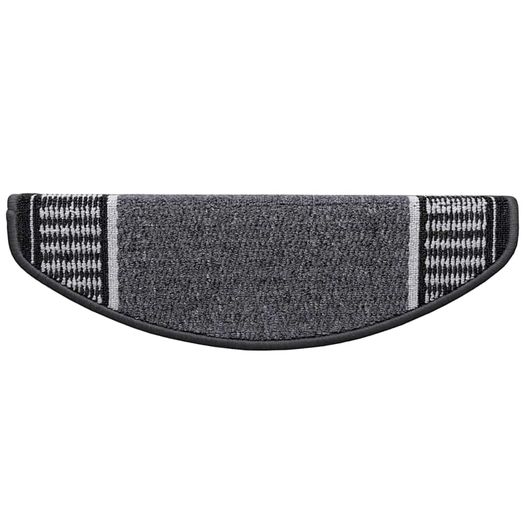 vidaXL Αυτοκόλλητα Ματ Σκαλοπατιών 15 pcs Ανθρακί 65 x 21 x 4 cm