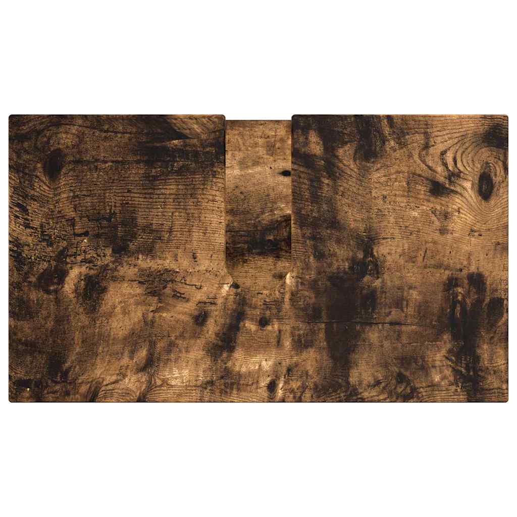 vidaXL Σετ Επίπλων Μπάνιου Επιτοίχιο με αποθήκευση 3 pcs Καπνιστό Δρύς