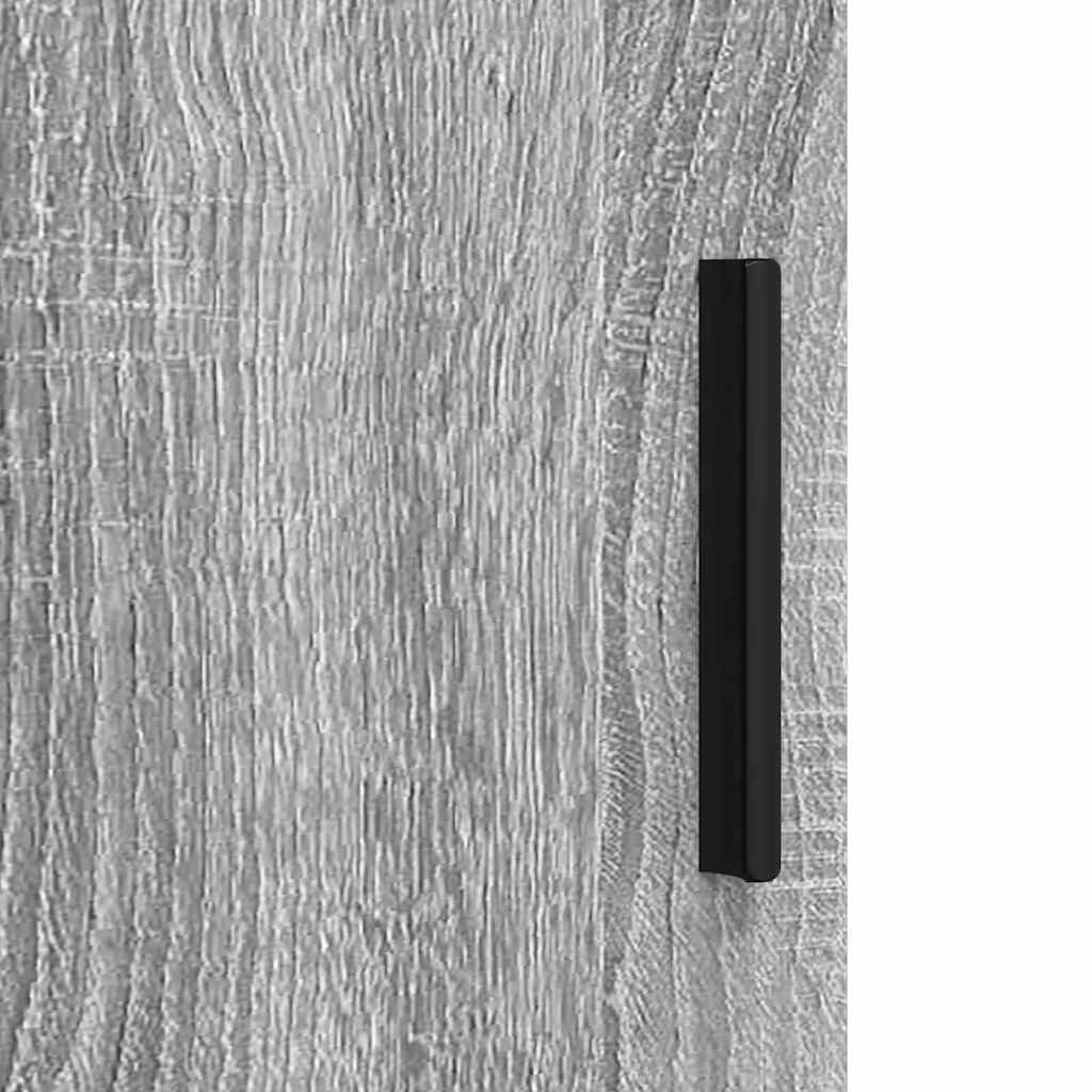 vidaXL Σετ Επίπλων Μπάνιου Επιτοίχιο με αποθήκευση 3 pcs Γκρίζο Σονομα